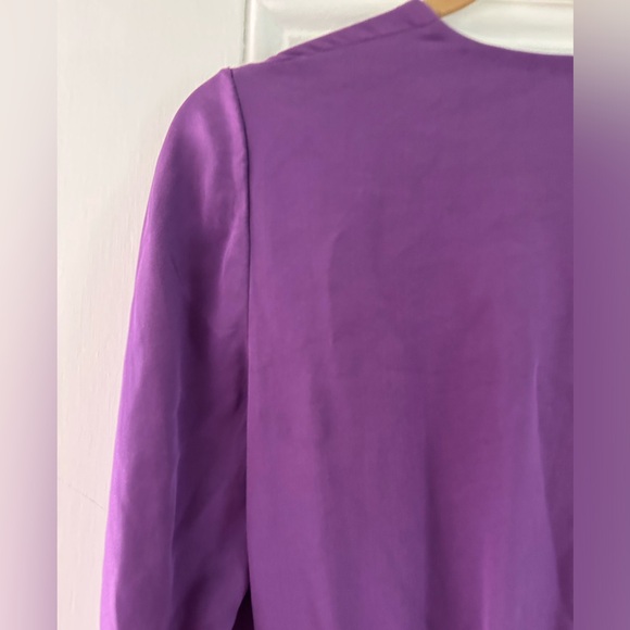 Tuleh silk long-sleeved midi dress - size 8 - Picture 5 of 14